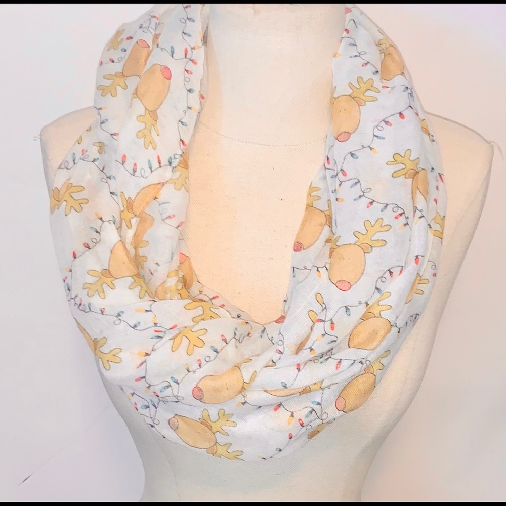 Reindeer Infinity Scarf
